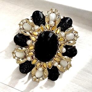 St John RARE Vintage 2002 Y2K Signed Marie Gray 40th Anniversary Brooch/Pendant